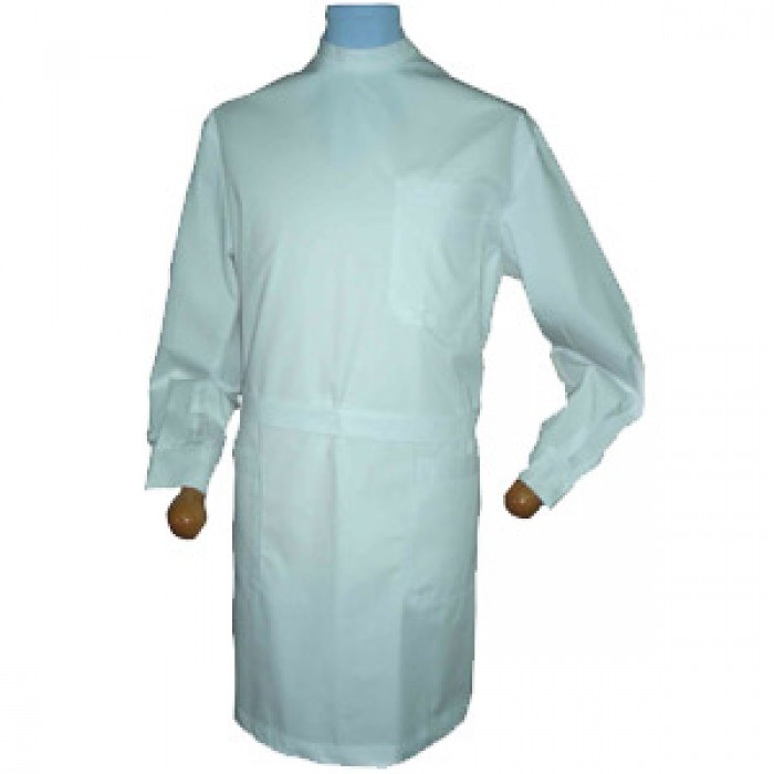 MEN'S LAB COAT BACK BUTTON FASTENING LONG-SLEEVE A140